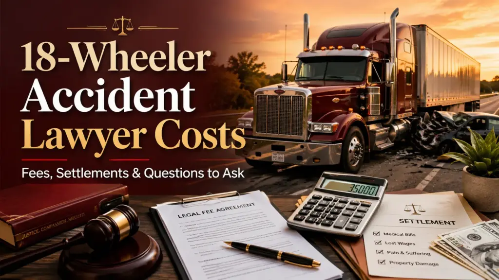 18 wheeler accident lawyer cost