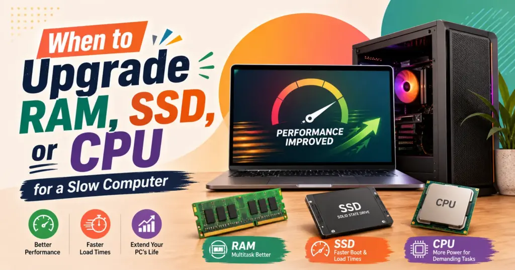 Upgrade RAM or SSD First