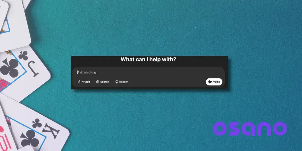 AI prompt box on desktop screen