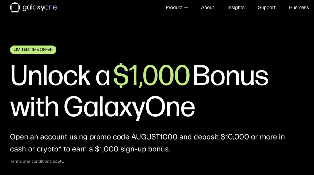 GalaxyOne $3,000 Bonus With $10,000 Deposit [Only $1,000 Bonus Left]