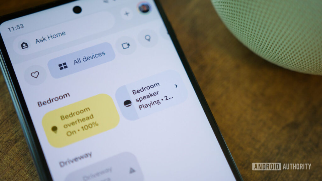 Google Home Speaker icon in the Google Home app.